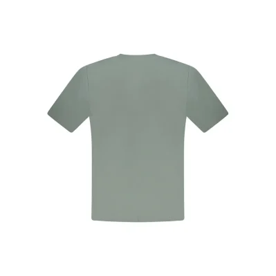 Green Cotton Men T-Shirt