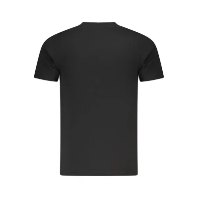 Black Cotton Men T-Shirt