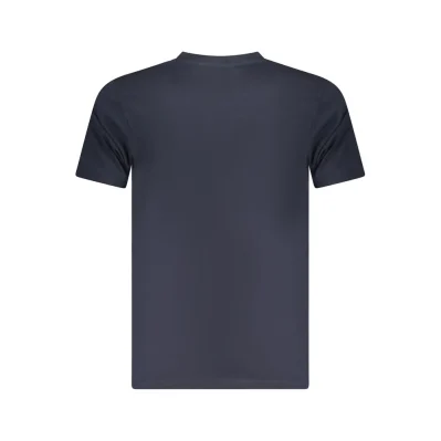 Blue Cotton Men T-Shirt