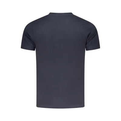 Blue Cotton Men T-Shirt