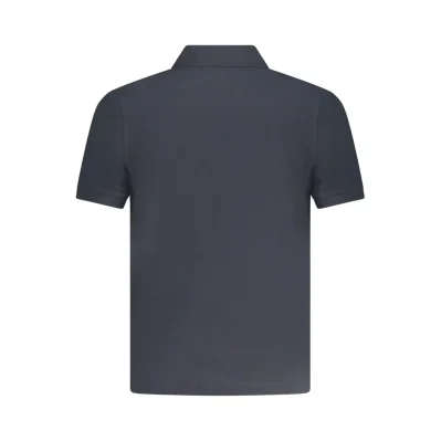 Blue Cotton Polo Shirt