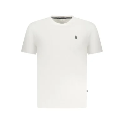 White Cotton Men T-Shirt