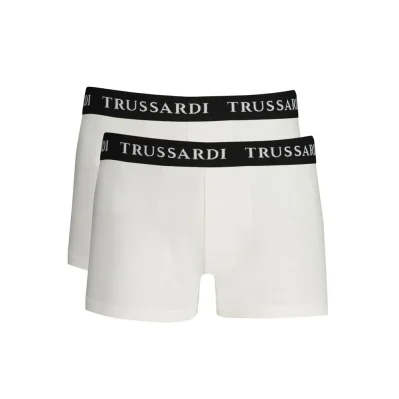 White Cotton Men's Boxer Briefs