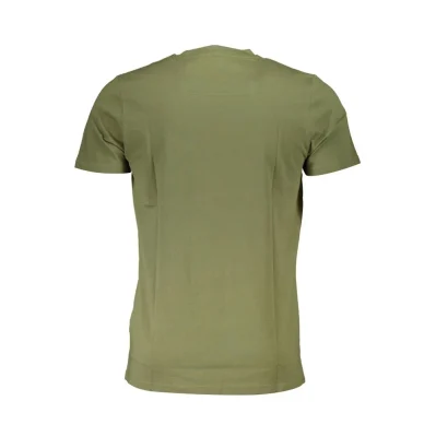 Green Cotton Men T-Shirt