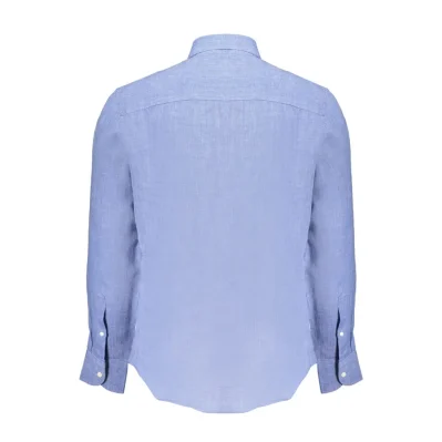 Blu Linen Men Shirt