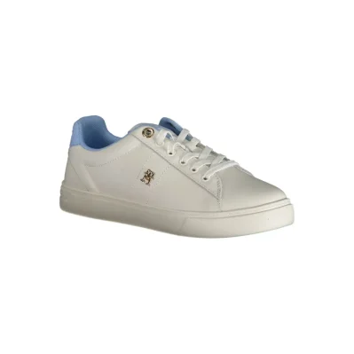 Light Blue Leather Women Sneaker