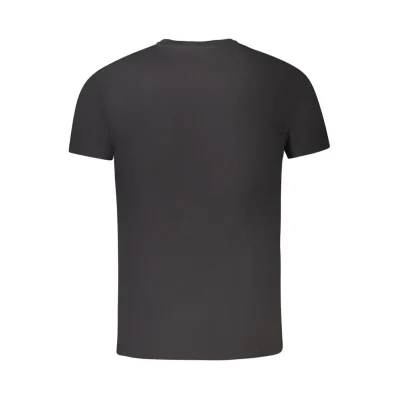 Black Cotton Men's T-Shirt