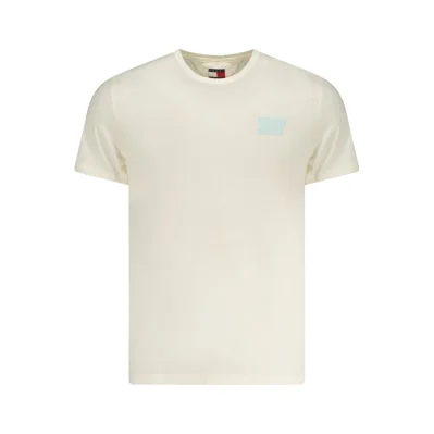 Beige Cotton Men T-Shirt