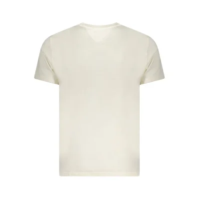 Beige Cotton Men T-Shirt