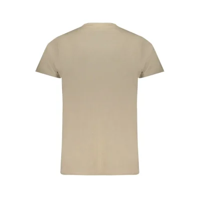 Beige Cotton Men's T-Shirt