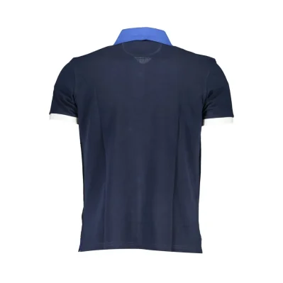 Blue Cotton Mens Polo Shirt