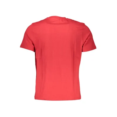 Red Cotton Men T-Shirt