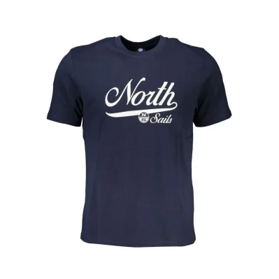 Blue Cotton Men's T-Shirt