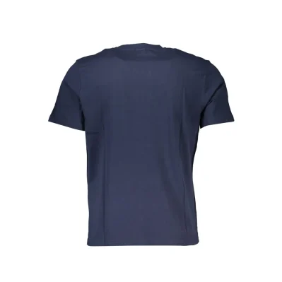 Blue Cotton Men's T-Shirt