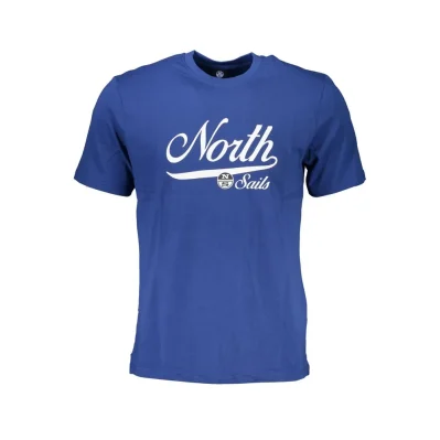 Blu Cotton Men T-Shirt