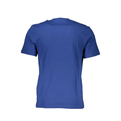 Blu Cotton Men T-Shirt