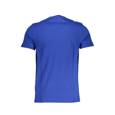 Blu Cotton Men T-Shirt