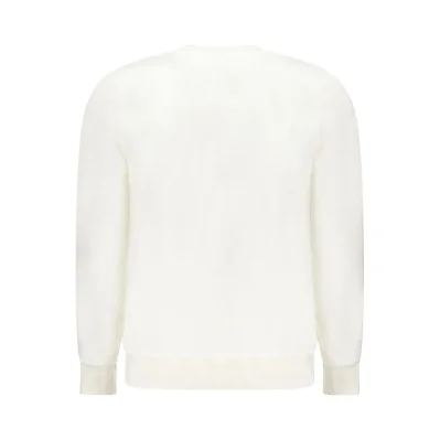 White Cotton Men Sweater