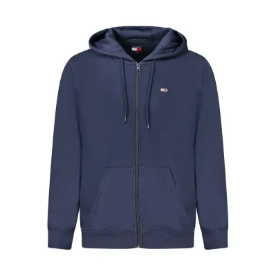 Blue Cotton Men Sweater