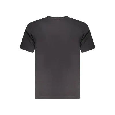 Black Cotton Men T-Shirt