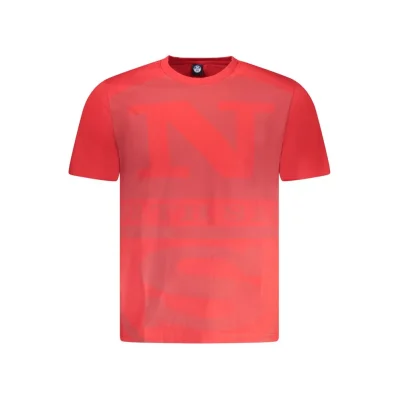 Red Cotton Men T-Shirt
