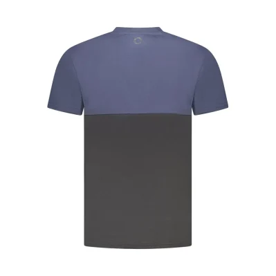 Blue Cotton Men T-Shirt