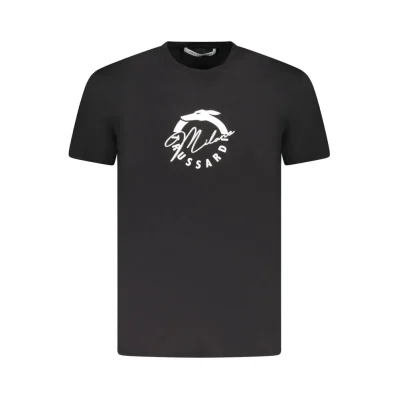 Black Cotton Men T-Shirt