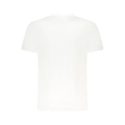 White Cotton Men T-Shirt