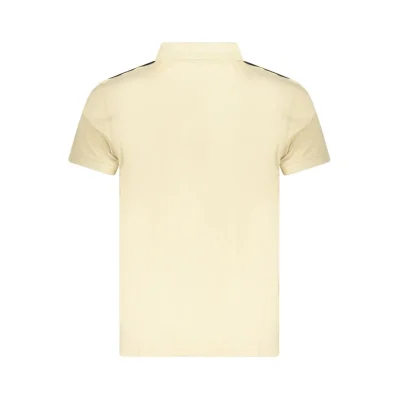 Beige Cotton Men Polo Shirt