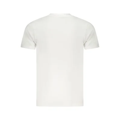 White Cotton Men T-Shirt