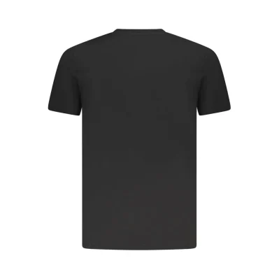 Black Cotton Men T-Shirt
