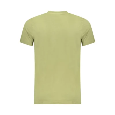 Green Cotton Men T-Shirt