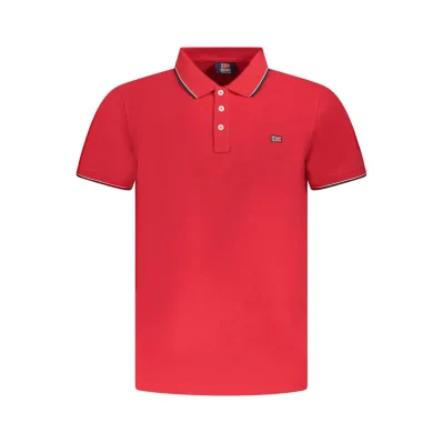 Red Cotton Men Polo