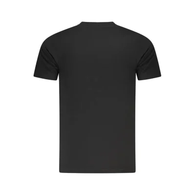 Black Cotton Men T-Shirt