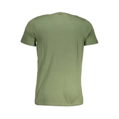 Green Cotton Men T-Shirt