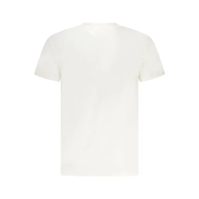 White Cotton Men T-Shirt