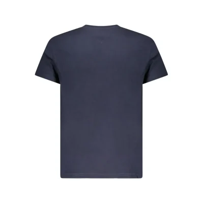 Blue Cotton Men T-Shirt