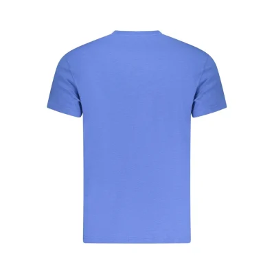 Blue Cotton Men T-Shirt