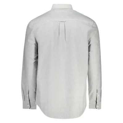 Gray Cotton Men Shirt