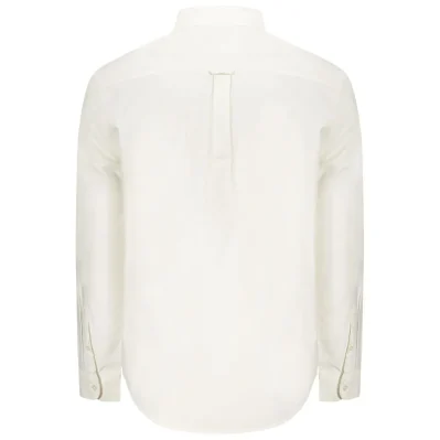 White Cotton Men Shirt