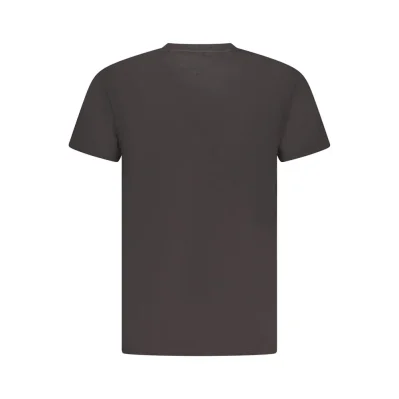 Black Cotton Men T-Shirt