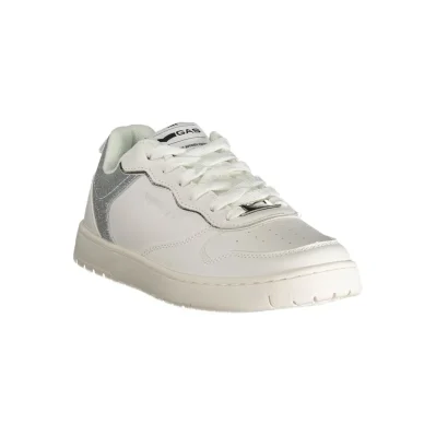 White Polyester Women Sneaker