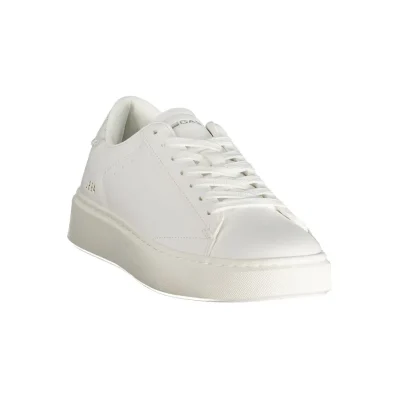 White Polyester Women Sneaker