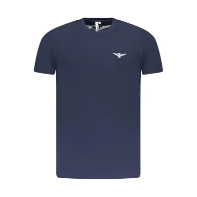 Blue Cotton Men's T-Shirt