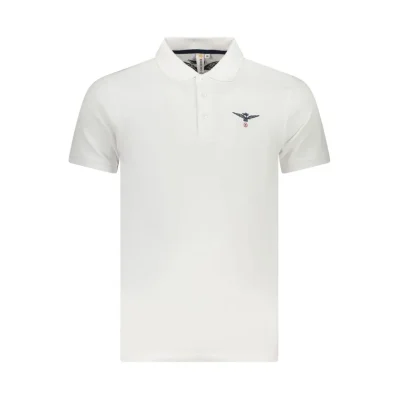 White Cotton Mens Polo Shirt