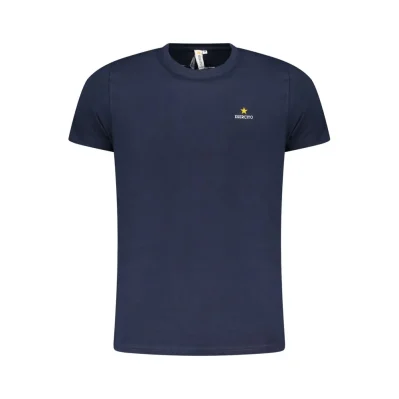 Blu Cotton Men T-Shirt