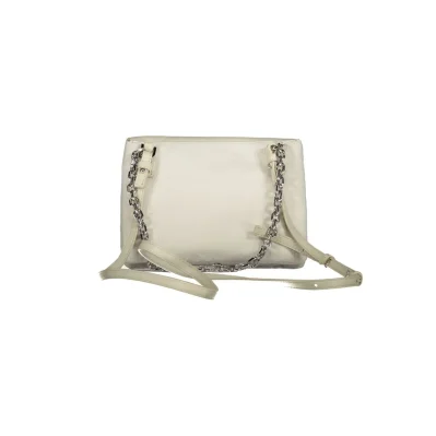 Beige Polyester Women Handbag
