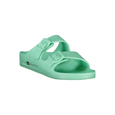 Green Plastic Women Sandal