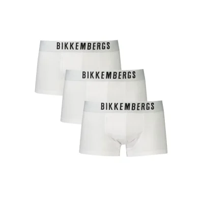 White Polyester Men's Boxer