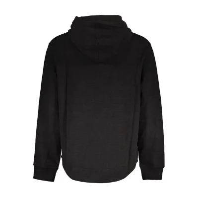 Black Cotton Men Sweater